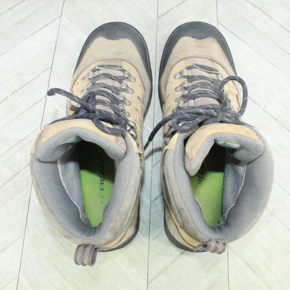 Montrail Gentorx 1743 Brown Leather Mid Trail Vibram Hiking Boots US 9 - Picture 6 of 9